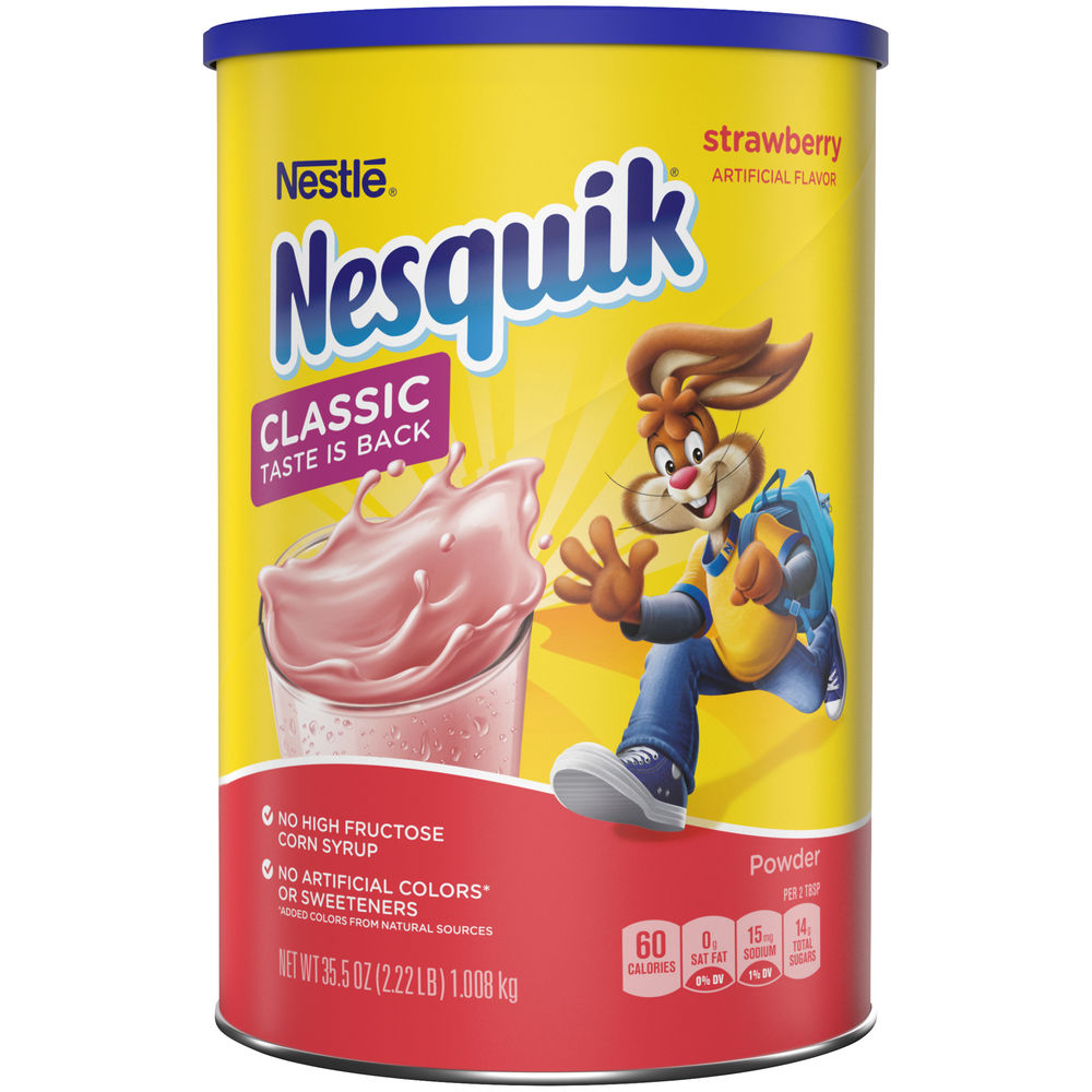 (image for) Nesquik Powdered Drink Strawberry 35.5oz